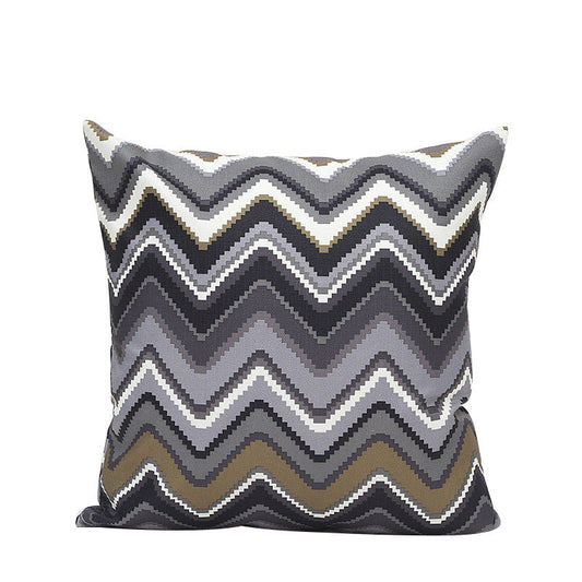 HKM-205267 Korean Style Corrugated Cushion Cover for Car and Sofa, 45x45cm, Multiple Colors Available