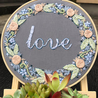 HKM-205459 European Style DIY Flower Embroidery Kit with Cotton and Linen Materials - Various Floral Patterns