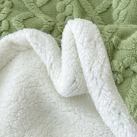 HKM-205459 Rhombus Tower Plant and Flower Velvet Fleece Blanket - Multiple Sizes Available
