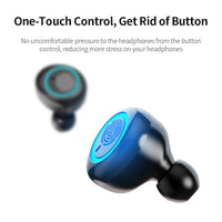 HKM-205523 Wireless Bluetooth Headset with Charging Case, 10m Range, 5 Hours Music Duration, Automatic Connection