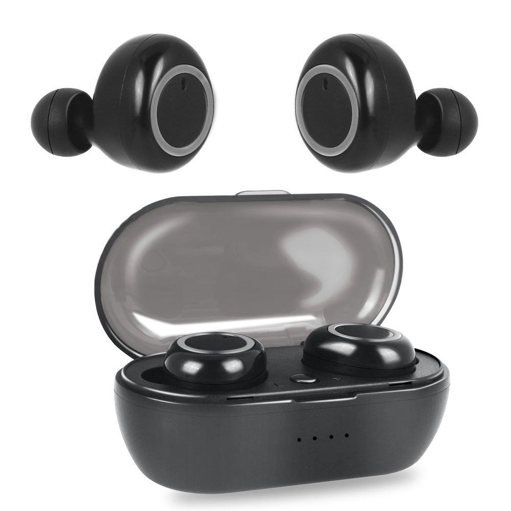 HKM-205523 Wireless Bluetooth Headset with Charging Case, 10m Range, 5 Hours Music Duration, Automatic Connection