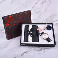 HKM-205587 Elegant Watch and Fashion Wallet Set in Various Colors for Adults