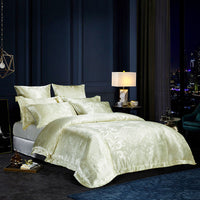 HKM-205779 Luxurious Jacquard Three-Piece Bedding Set in Polyester - Modern and Stylish
