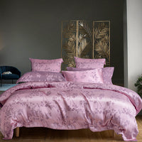HKM-205779 Luxurious Jacquard Three-Piece Bedding Set in Polyester - Modern and Stylish