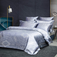 HKM-205779 Luxurious Jacquard Three-Piece Bedding Set in Polyester - Modern and Stylish