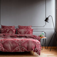 HKM-205779 Luxurious Jacquard Three-Piece Bedding Set in Polyester - Modern and Stylish