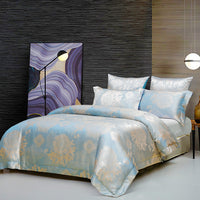 HKM-205779 Luxurious Jacquard Three-Piece Bedding Set in Polyester - Modern and Stylish