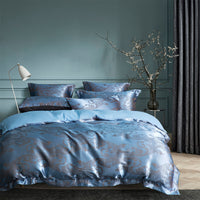 HKM-205779 Luxurious Jacquard Three-Piece Bedding Set in Polyester - Modern and Stylish