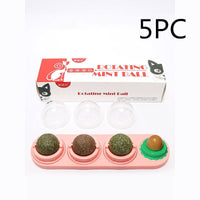 HKM-205907 Triple Rotating Catnip and Peppermint Licking Ball for Cats
