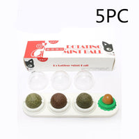 HKM-205907 Triple Rotating Catnip and Peppermint Licking Ball for Cats