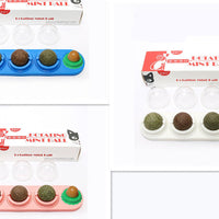 HKM-205907 Triple Rotating Catnip and Peppermint Licking Ball for Cats