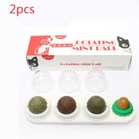 HKM-205907 Triple Rotating Catnip and Peppermint Licking Ball for Cats