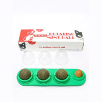 HKM-205907 Triple Rotating Catnip and Peppermint Licking Ball for Cats