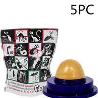 HKM-205907 Triple Rotating Catnip and Peppermint Licking Ball for Cats