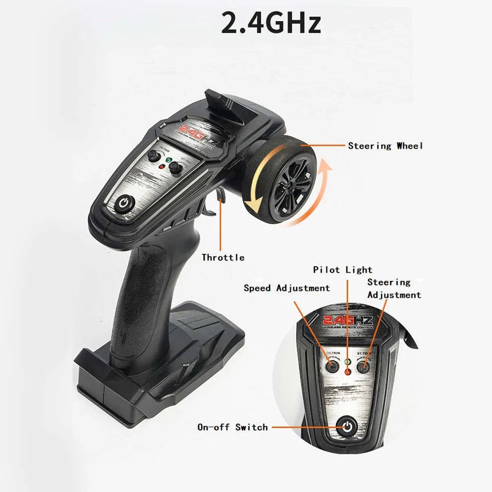 HKM-206035 1/16 Scale High-Speed 4WD Remote Control Off-Road Climbing Car for Indoor and Outdoor Use