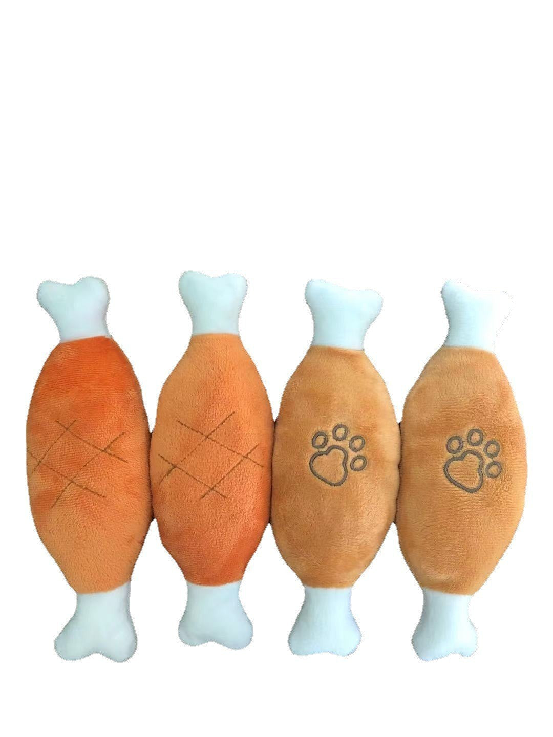 HKM-206099 Interactive Bite-Resistant Plush Chicken Leg Pet Toy for Training and Play