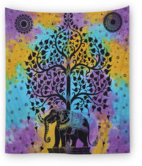 HKM-206163 Ethnic Printed Polyester Beach Tapestry Towel - Machine Washable, Rectangle Shape
