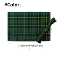 HKM-206227 Christmas Plaid Table Runner - Insulated Fabric for Holiday Dining - Multiple Sizes Available