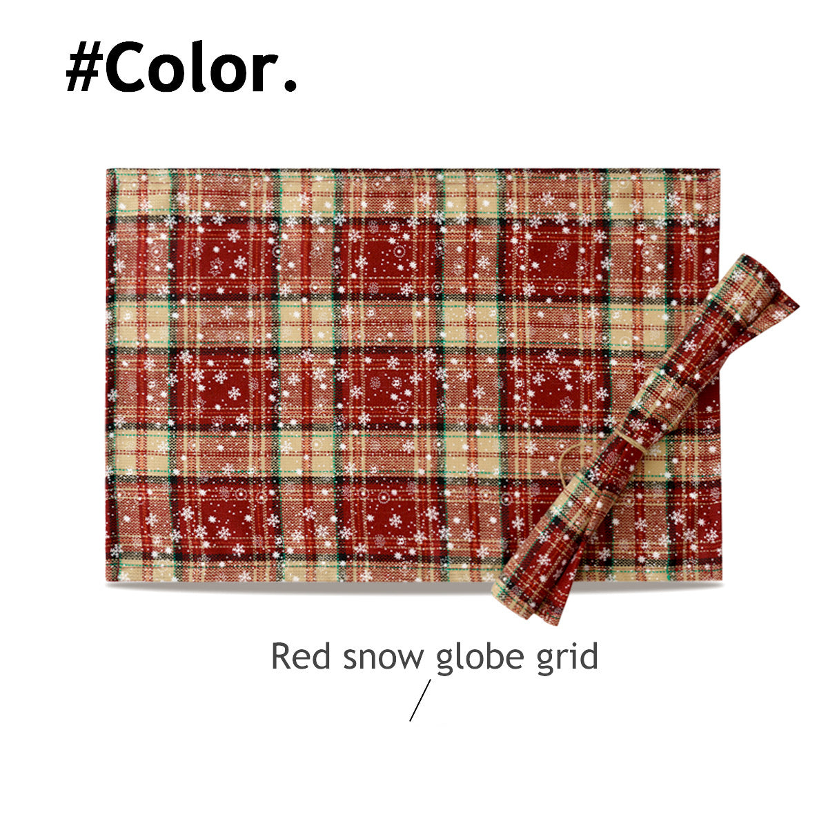 HKM-206227 Christmas Plaid Table Runner - Insulated Fabric for Holiday Dining - Multiple Sizes Available