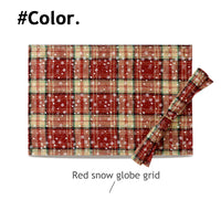 HKM-206227 Christmas Plaid Table Runner - Insulated Fabric for Holiday Dining - Multiple Sizes Available