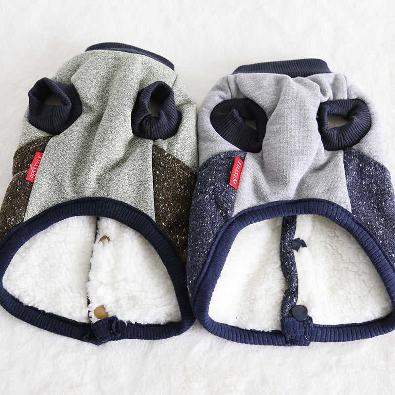 HKM-206483 Pet Baseball Coat for Dogs - Two-Legged Style, Available in Multiple Sizes