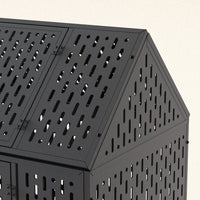 HKM-206611 Durable 45 Inch Heavy Duty Steel Dog Crate with Removable Trays and Lockable Wheels