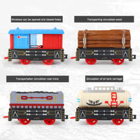 HKM-206867 Classic Battery Operated Adjustable Railway Train Set with Music and Lights