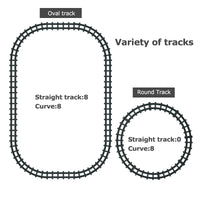 HKM-206867 Classic Battery Operated Adjustable Railway Train Set with Music and Lights