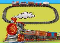 HKM-206867 Classic Battery Operated Adjustable Railway Train Set with Music and Lights