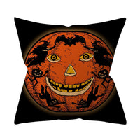 HKM-206995 Halloween-Themed Peach Skin Cushion Cover and Pillowcase, 45x45cm