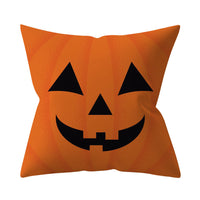 HKM-206995 Halloween-Themed Peach Skin Cushion Cover and Pillowcase, 45x45cm