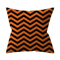 HKM-206995 Halloween-Themed Peach Skin Cushion Cover and Pillowcase, 45x45cm