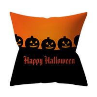 HKM-206995 Halloween-Themed Peach Skin Cushion Cover and Pillowcase, 45x45cm
