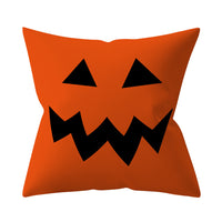 HKM-206995 Halloween-Themed Peach Skin Cushion Cover and Pillowcase, 45x45cm