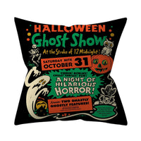 HKM-206995 Halloween-Themed Peach Skin Cushion Cover and Pillowcase, 45x45cm