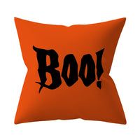 HKM-206995 Halloween-Themed Peach Skin Cushion Cover and Pillowcase, 45x45cm