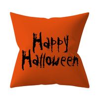 HKM-206995 Halloween-Themed Peach Skin Cushion Cover and Pillowcase, 45x45cm