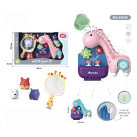HKM-207187 Cute Baby Animal Bath Toys Set with Toy Cup for Kids' Shower Fun