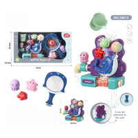 HKM-207187 Cute Baby Animal Bath Toys Set with Toy Cup for Kids' Shower Fun