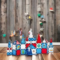 HKM-207251 3D Magnetic Building Tiles for Creative Learning - Educational Construction Blocks for Toddlers