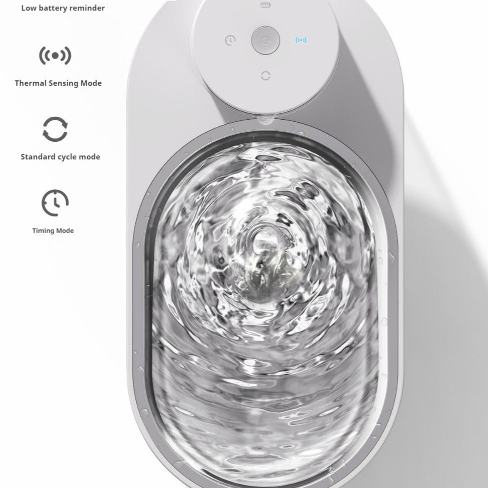 HKM-207379 Stainless Steel Pet Water Dispenser Wireless Water And Electricity Separation