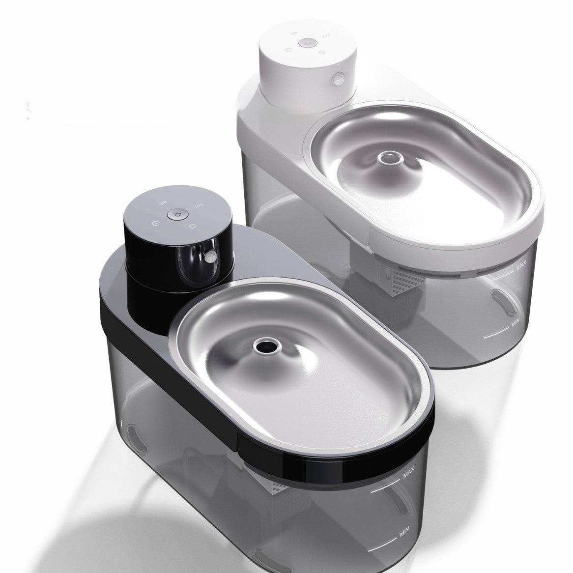 HKM-207379 Stainless Steel Pet Water Dispenser Wireless Water And Electricity Separation