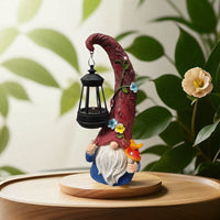 HKM-207571 Christmas Resin Snowman Decorative Landscape Lamp - European Style Elf Design