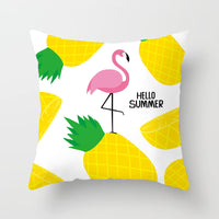 HKM-207571 Plant Pattern Peach Skin Fabric Cushion Pillow 45x45cm
