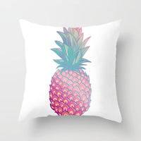 HKM-207571 Plant Pattern Peach Skin Fabric Cushion Pillow 45x45cm
