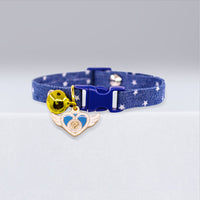 HKM-207635 Polka Dot Cat and Small Dog Collar with Cute Bell - Multiple Color Options Available