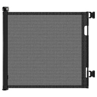 HKM-207763 Retractable Baby Gate for Doorways, 55" Wide x 33" Tall, Adjustable Mesh Safety Gate for Pets and Children