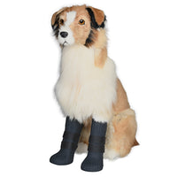 HKM-207763 Waterproof High-Tube Dog Shoes for Medium and Large Breeds - Silicone Material with Velcro Closure