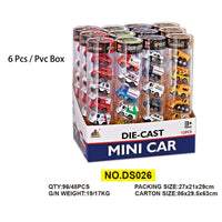 HKM-208019 1:64 Scale Diecast Vehicle Set - Mini Alloy Fire Truck, Police Car, and Engineer Truck for Kids