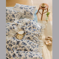 HKM-208083 Cozy French Rose Four-Piece Bedding Set for Autumn and Winter